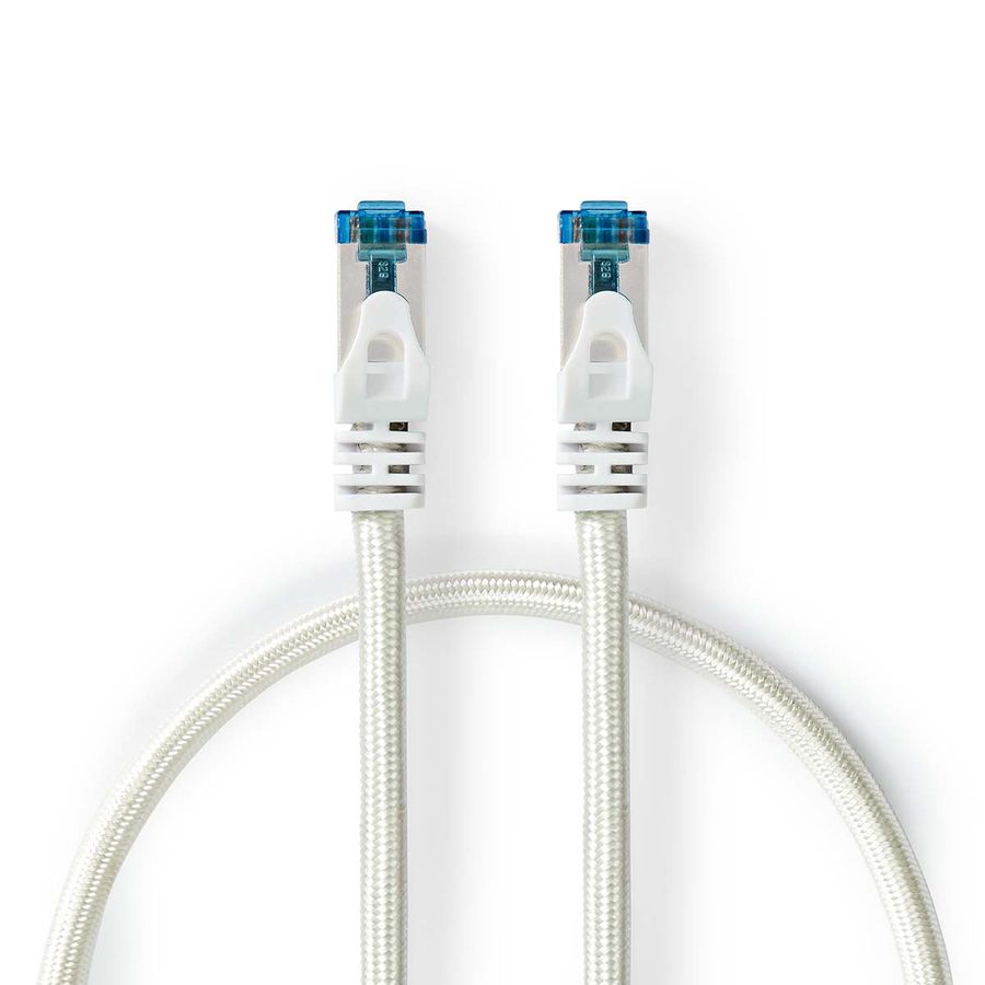 Nettverkskabel Cat6 S/FTP, 10 Gbps, Flettet / PVC, 0,5m, Profigold