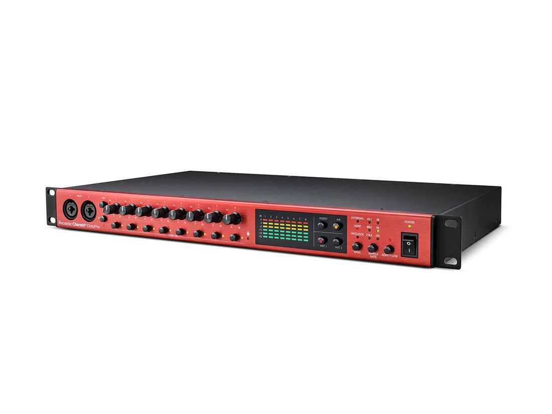 Focusrite Clarett+ OctoPre | 8 x mic, 8 AD/DA, ADAT I/O