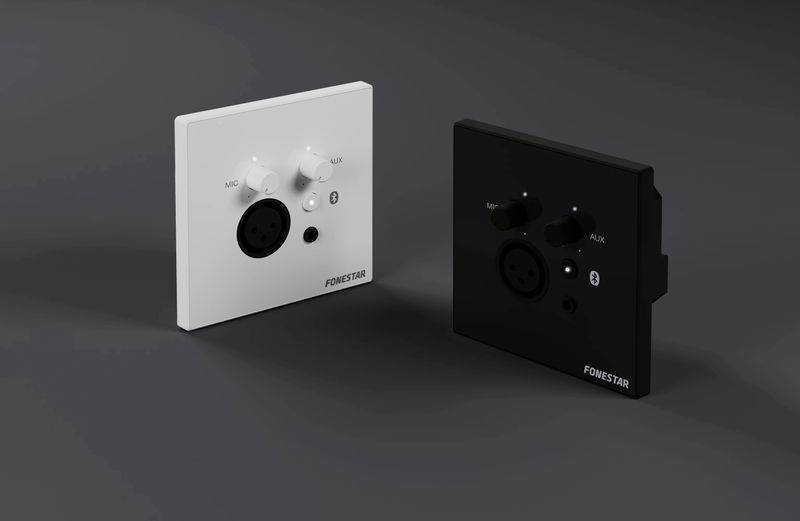 Fonestar Wallmix-WH Bluethoot panel for veggmontering med mikrofon inngang, Hvit