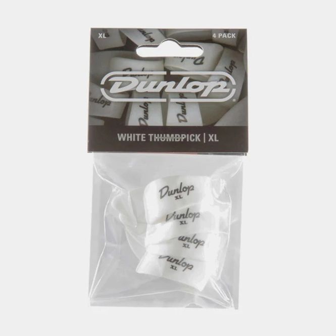 Hovedbilde Dunlop 9004P Tommelplekter, White, XL, 4 pk.