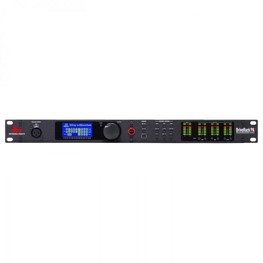 DBX DriveRack PA2 høyttalerprosessor, 2 inn 6 ut