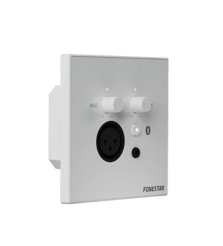 Fonestar Wallmix-WH Bluethoot panel for veggmontering med mikrofon inngang, Hvit