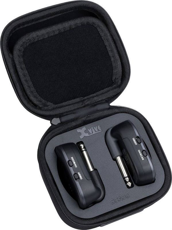 Xvive AC58 Trådløst gitar/bass system m/ batterikoffert, 5.8GHz.