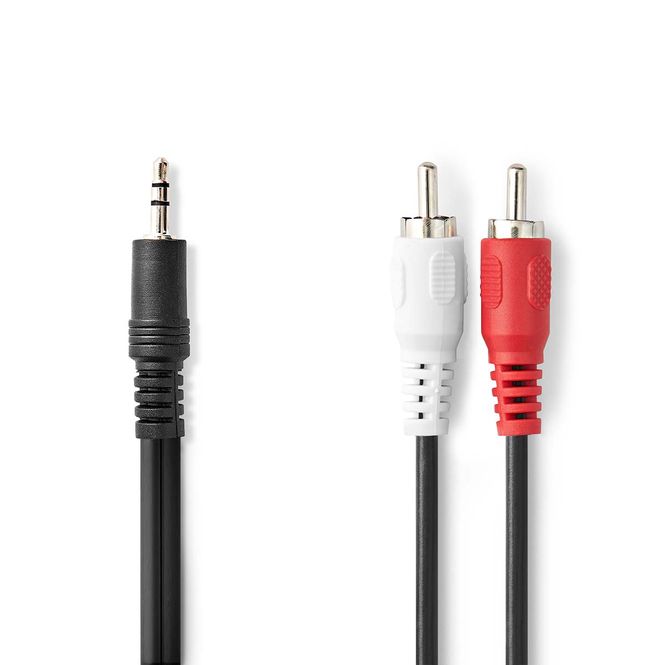Hovedbilde Nedis Stereo lydkabel 3.5 mm (Han) -> 2x RCA (Han), 15M