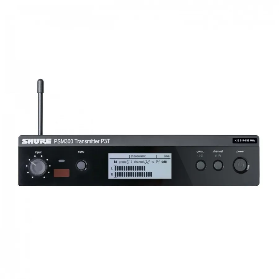 Shure PSM 300, Personlig Monitor System, Stereo, Frekvens H20 (518-542)