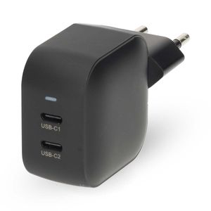 Hovedbilde Nedis 45W 2 x USB-C lader med Hurtigladefunksjon